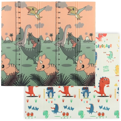 AIYAPLAY Tapis de Jeu Bébé Pliable 196x176cm Double Face