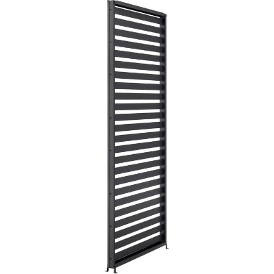 Persienne pour pergola - Aluminium - Gris - 229 x 93 cm