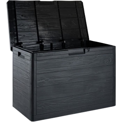 Coffre de rangement TOOMAX en résine 160 litres gris Woody's 77,5 x 44,5 x 52,7 cm