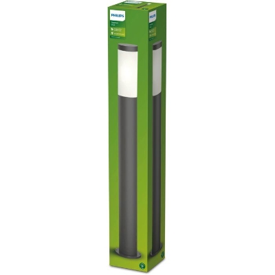 Lampadaire extérieur sur poteau - UTRECHT - Poteau anthracite - 1x20 W - Haute tension