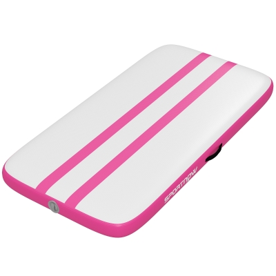 SPORTNOW Tappetino Gonfiabile per Ginnastica con Pompa, Rosa