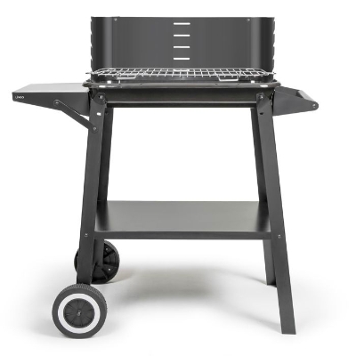 Barbecue a charbon - LIVOO - DOC328 - Inox - Surface de cuisson 48,5 x 28,8 cm - Hauteur réglable 70-84 cm