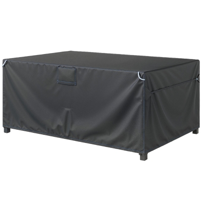 Outsunny Housse Salon Jardin 180x120x74cm Oxford Noir Imperméable