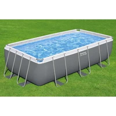 Kit Piscine hors sol tubulaire BESTWAY - Steel Pro Max™ - 404 x 201 x 100 cm - Rectangulaire (Filtre a cartouche, échelle)