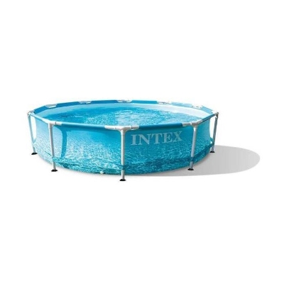 Kit Piscine hors sol tubulaire INTEX - Metal Frame - 305 x 76 cm - Ronde (Livrée avec pompe et 2 cartouches) - 28208NP