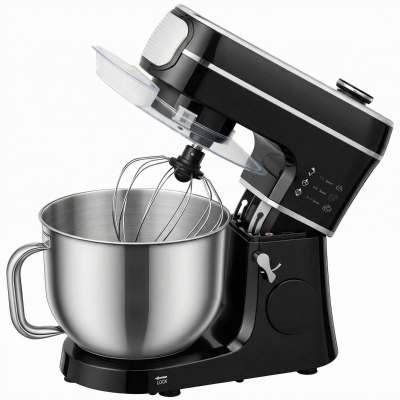 HOMCOM 6L Tilt-Head Stand Mixer 1400W 11 Speeds Black