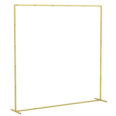 Outsunny Arco de Jardim para Rosas em Metal Arco de Casamento Resistente às Intempéries para Decoração de Pátio 200x40x200 cm Dourado