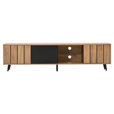 Mobile TV basso Color legno e Nero