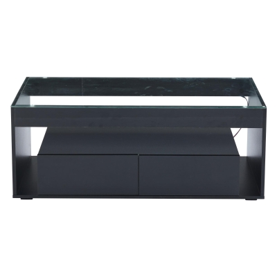 Tavolino da caffè moderno a LED, Nero