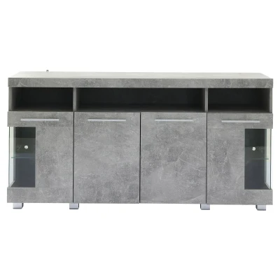 Madia per soggiorno portaoggetti, Grigio