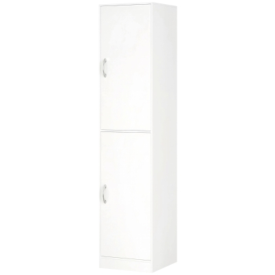 HOMCOM Bibliothèque 180cm 5 Niveaux Armoire Rangement Blanc Moderne