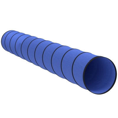PawHut Foldable Dog Agility Tunnel 500x60cm Blue