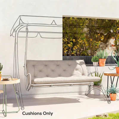 Outsunny 2-Seater Swing Chair Cushion Indoor/Outdoor 110x120cm