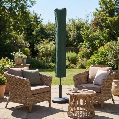 Outsunny Cantilever Parasol Cover with Zipper Green