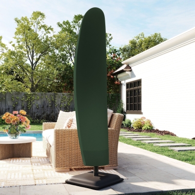 Outsunny Parasol Cover 600D Oxford Fits 2-4m Green