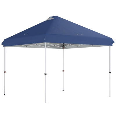 Outsunny Pop-Up Gazebo UPF50+ with Wheels Dark Blue 3x3m