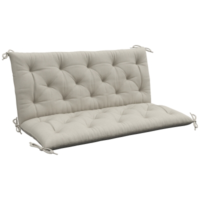 Outsunny 2-Seater Swing Chair Cushion with Ties, 110x120cm