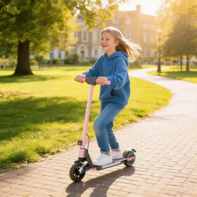 Electric Scooter 78L x 32W x 92Hcm Pink