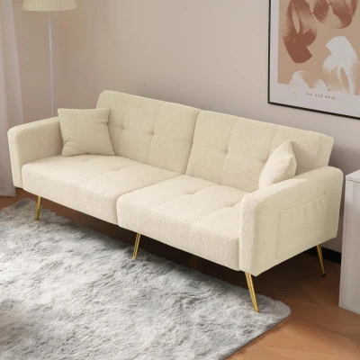 Divano letto con funzione letto, Beige
