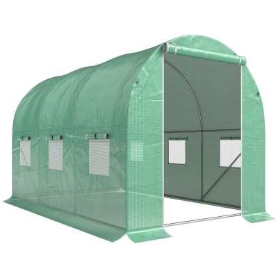 Outsunny Walk-in Greenhouse Tent 3x2m with Zipped Door