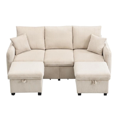 Divano angolare a U, Beige