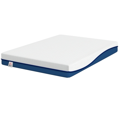 HOMCOM Matelas 190x135cm Mousse Gel Visco Thé Vert 20cm Medium