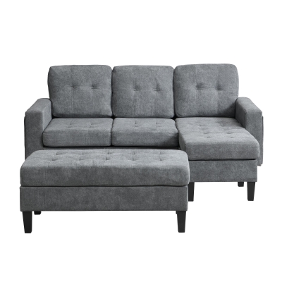 Divano a forma di L, Grigio