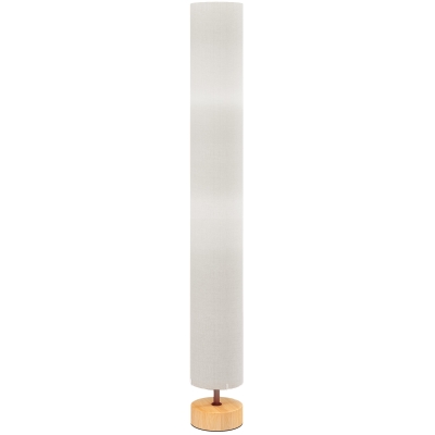 HOMCOM Lampadaire Salon 120cm Lin Beige Interrupteur Pied