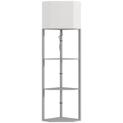 Floor Lamp 50cm x 37cm x 159cm Light Grey