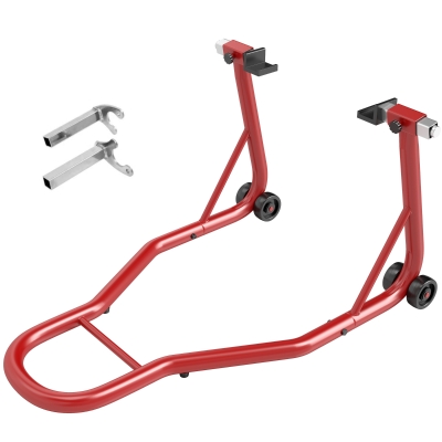 HOMCOM Universal Wheel Lift, Steel-Red