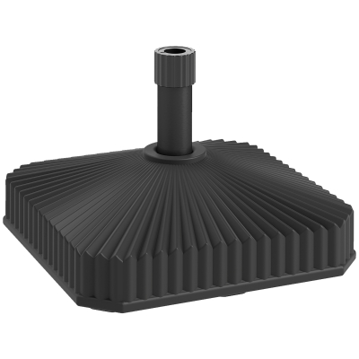 Outsunny Heavy-Duty Parasol Base Black