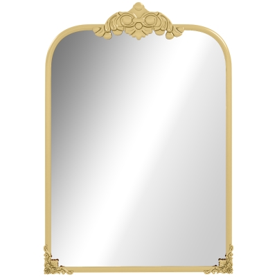 HOMCOM Stylowe Lustro Ścienne, 60x3x87cm, Złoty Kolor