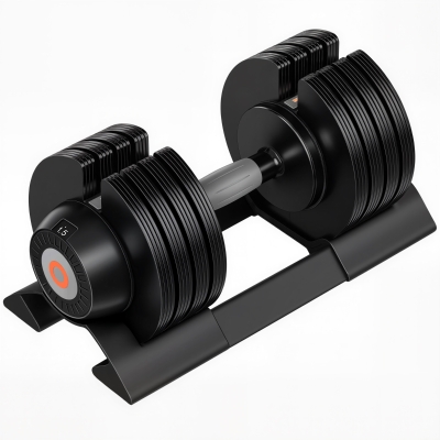 SPORTNOW Verstellbare Hantel, 6-20 kg Hantel mit Ablagefach, rutschfest Griff, Kurzhantel aus Kunststoff