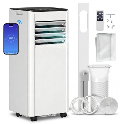 HOMCOM Portable Air Conditioner 5000 BTU WiFi Control