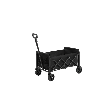 Faltbarer Strand- und Gartenwagen, für Camping, Einkaufen, 66 x 41 x 44,5 cm, Schwarz
