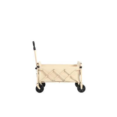 Faltbarer Strand- und Gartenwagen, für Camping, Einkaufen, 66 x 41 x 44,5 cm, Beige