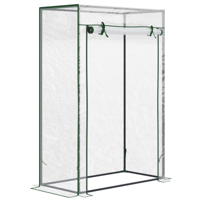 Outsunny Greenhouse Steel Frame PVC Roll-up Door 100x50cm Transparent
