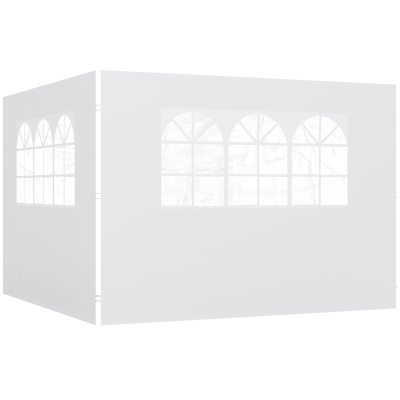 Panouri Laterale pentru Foișor Pop-Up, 3x2 m, Alb