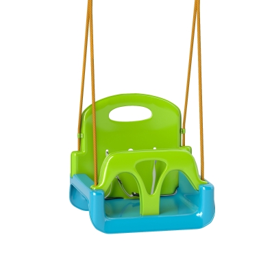 Outsunny Altalena per Bambini 3 in 1 Interno ed Esterno Verde
