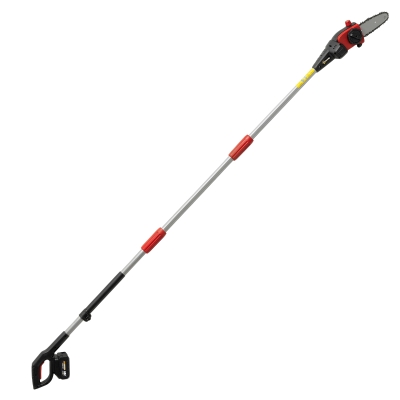 Outsunny Motosierra Eléctrica Extensible 1,94-2,56 m con 2 baterías 4,0 Ah Cargador Doble Bloqueo Lubricación Automática