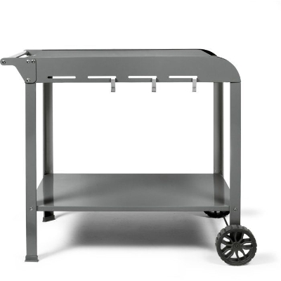 Desserte pour plancha - LIVOO - GS168G - 2 roues crantées ø 14,5 cm - Plateau supérieur 70 x 50 cm - Plateau inférieur 79 x 49 cm