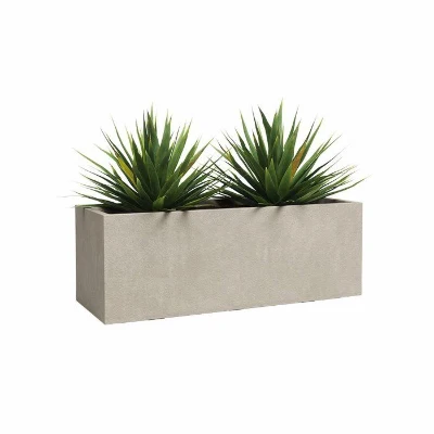 ARTEVASI Jardiniere - SYDNEY - Plastique - Creme - 100 cm -  98 L - Dimensions: 99.5x39.5x43 cm