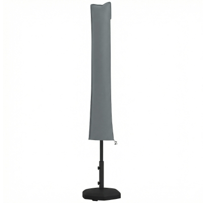 Outsunny Copri Ombrellone 3x3m Impermeabile con Cerniera Grigio