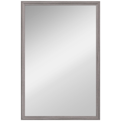 HOMCOM Wall-Mounted Mirror 40x60cm Living Room Grey