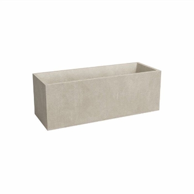 ARTEVASI Jardiniere - SYDNEY - Plastique - Creme - 100 cm -  98 L - Dimensions: 99.5x39.5x43 cm