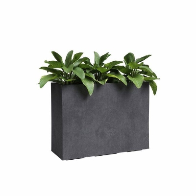 ARTEVASI Jardiniere haute - SYDNEY - Plastique - Anthracite - 80 cm - 50 L - Dimensions: 79.5x295x68 cm