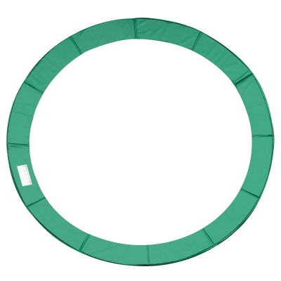 HOMCOM Cubierta de Protección Acolchada para Cama Elástica Borde de Seguridad para Trampolines con Diámetro Ø366 cm Verde