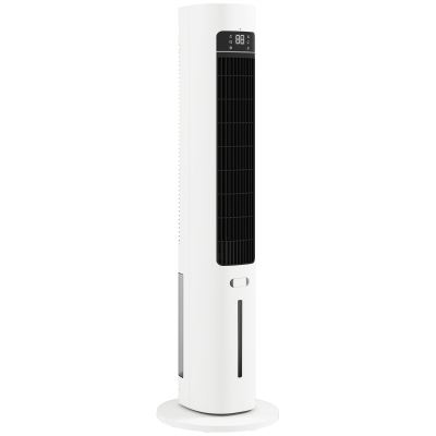 HOMCOM Raffrescatore d'Aria a Torre 3-in-1 con Telecomando Bianco