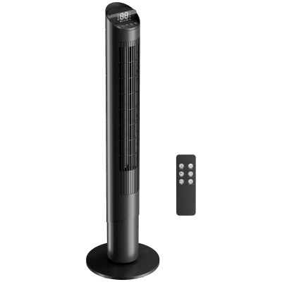 HOMCOM Tower Fan WiFi App Control 101.8cm Black