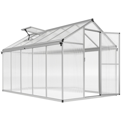 Outsunny Walk-In Greenhouse Aluminium Frame 10x6ft